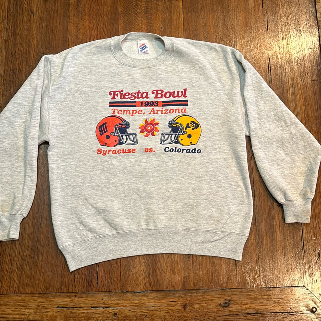 Vintage Fiesta Bowl 1993 Syracuse Vs Colorado College Football